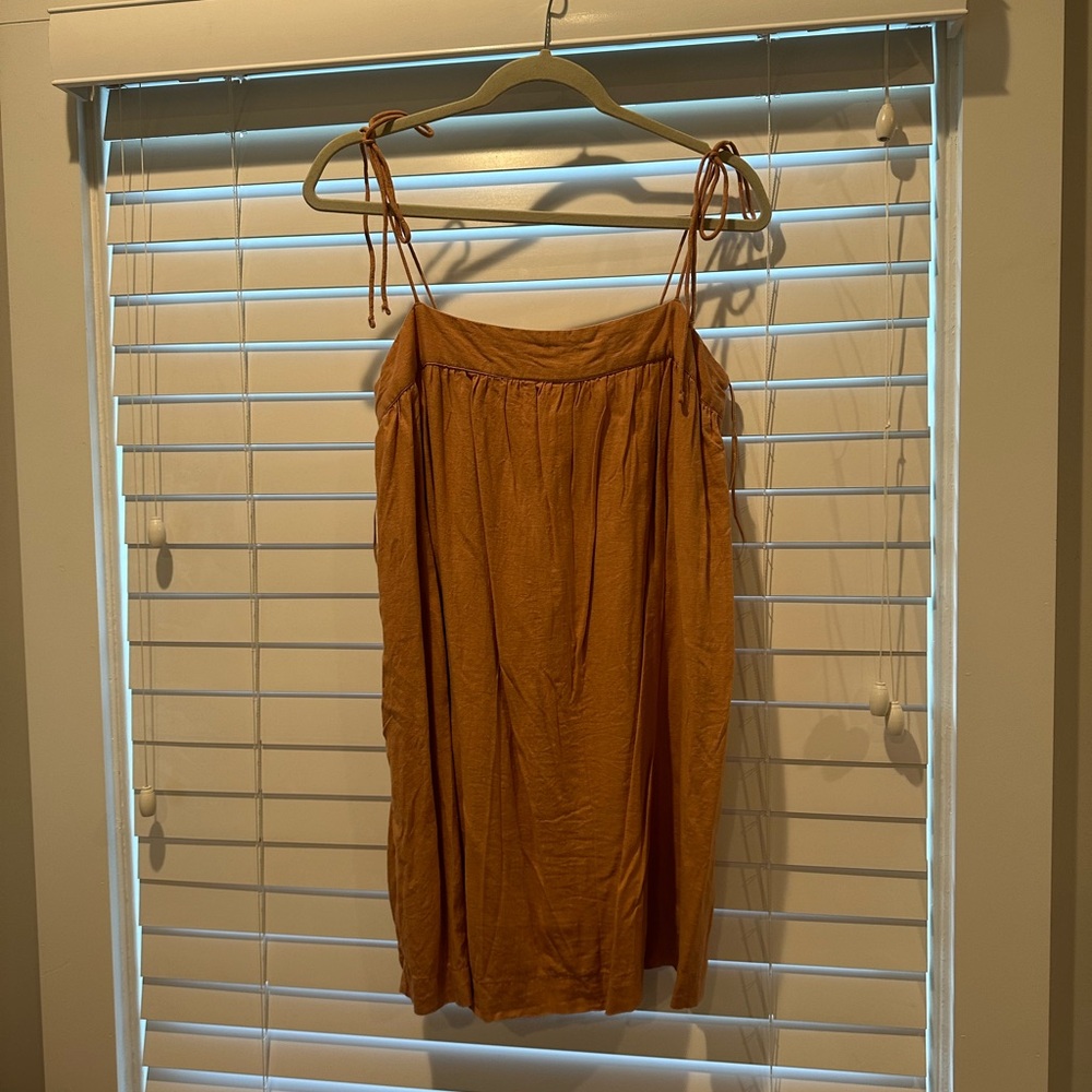 Burnt orange colored dress